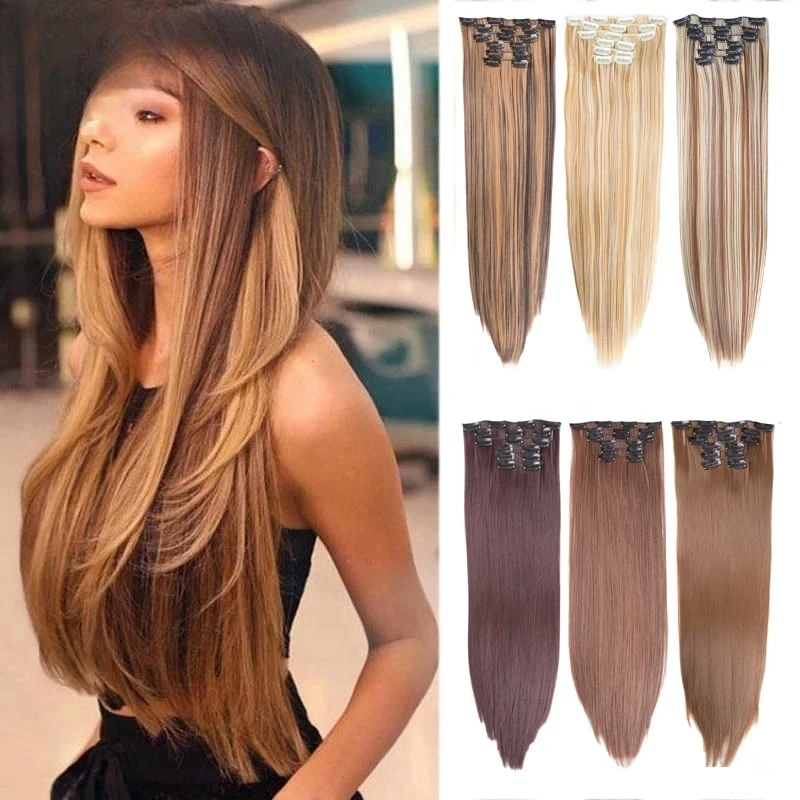 Clips In Hair Extension Long Straight Hair Pieces Clip In Hair Extension 22Inch 6Pcs/Set Synthetic Fake Hair PpiecesForWomen2026
Clips In Hair Extension Long Straight Hair Pieces Clip In Hair Extension 22Inch 6Pcs/Set Synthetic Fake Hair PpiecesForWomen2026