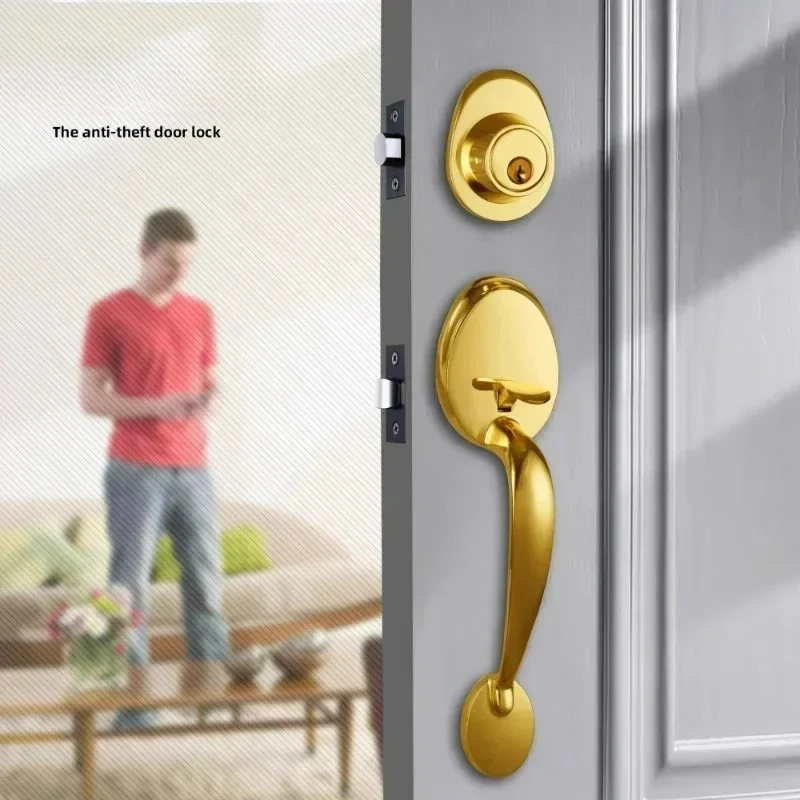 1 комплект дверных замков из цинкового сплава в европейском стиле, американский уличный дверной замок, входная дверь для виллы, большая ручка, противоугонный замок с ключом
1 комплект дверных замков из цинкового сплава в европейском стиле, американский уличный дверной замок, входная дверь для виллы, большая ручка, противоугонный замок с ключом