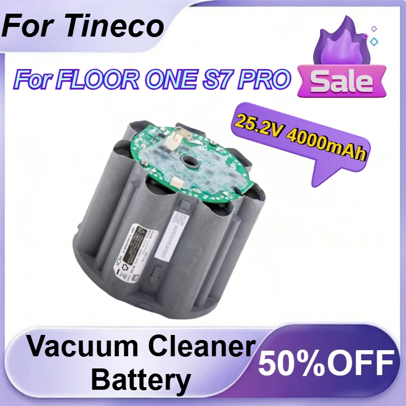 Аккумулятор 25.2V 4000mAh для пылесоса Tineco FLOOR ONE S7 PRO
Аккумулятор 25.2V 4000mAh для пылесоса Tineco FLOOR ONE S7 PRO