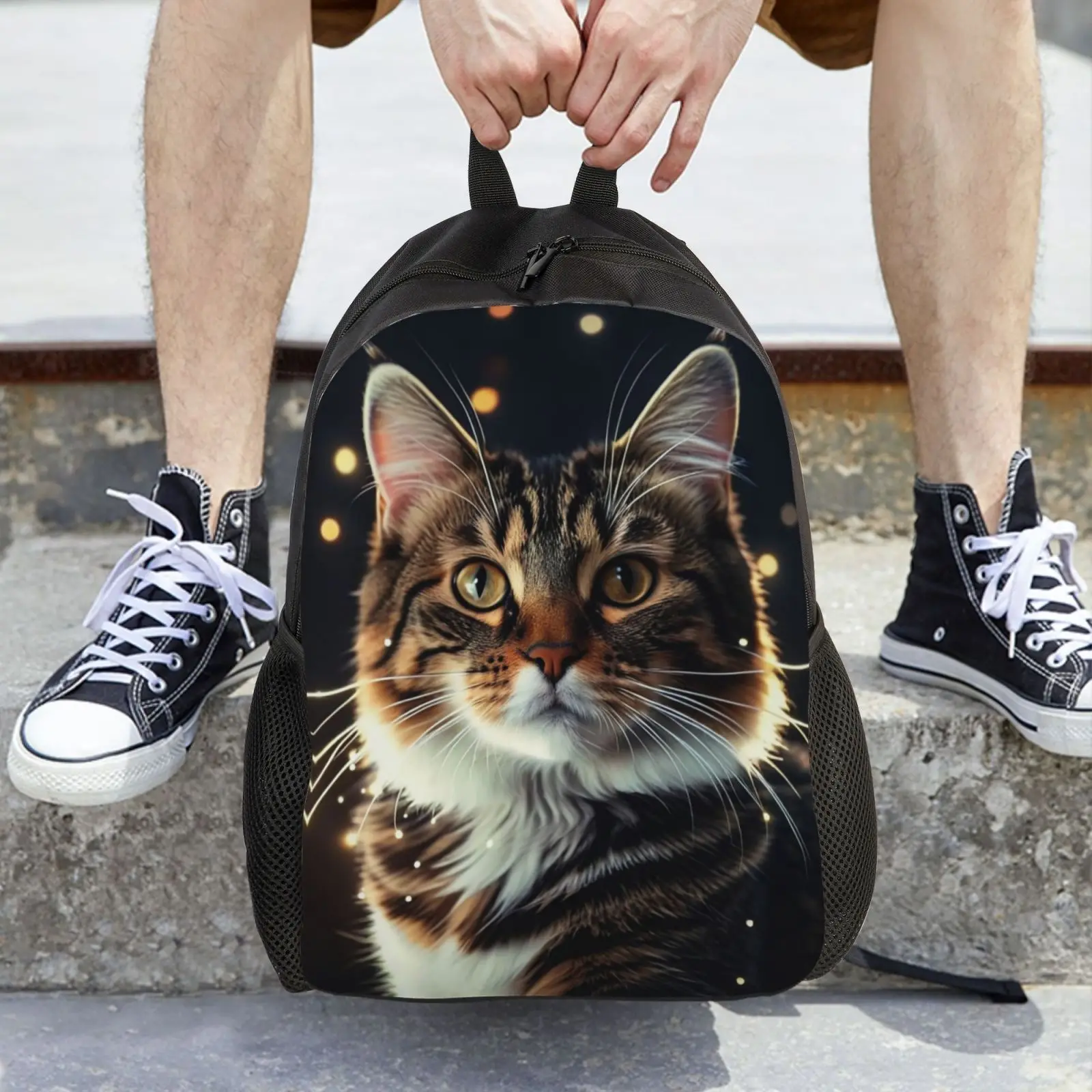 Sensitive Cat Print Backpack For Men And Women Teens, Laptop Tablet Travel Shoulder Bag, Leisure Backpack
Sensitive Cat Print Backpack For Men And Women Teens, Laptop Tablet Travel Shoulder Bag, Leisure Backpack