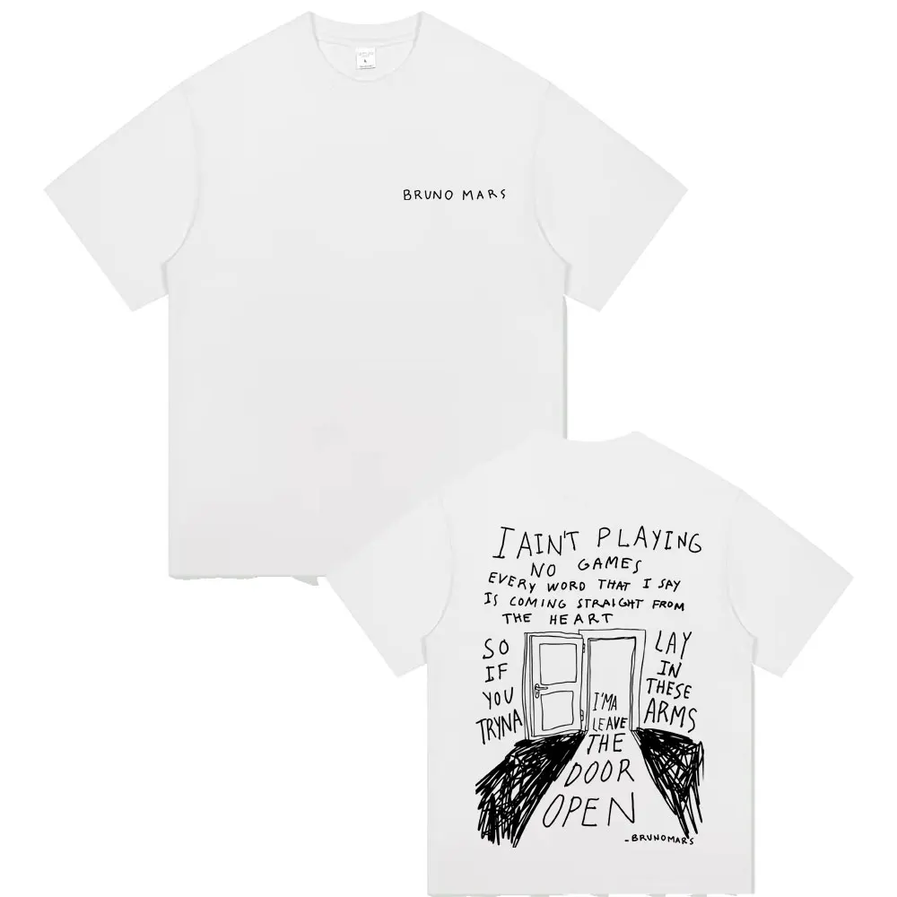 I Ain't Playing No Games I'm A Leave The Door Open T-shirt Men Women Fashion Vintage Oversized T Shirts Cotton Short Sleeve Tees
I Ain't Playing No Games I'm A Leave The Door Open T-shirt Men Women Fashion Vintage Oversized T Shirts Cotton Short Sleeve Tees