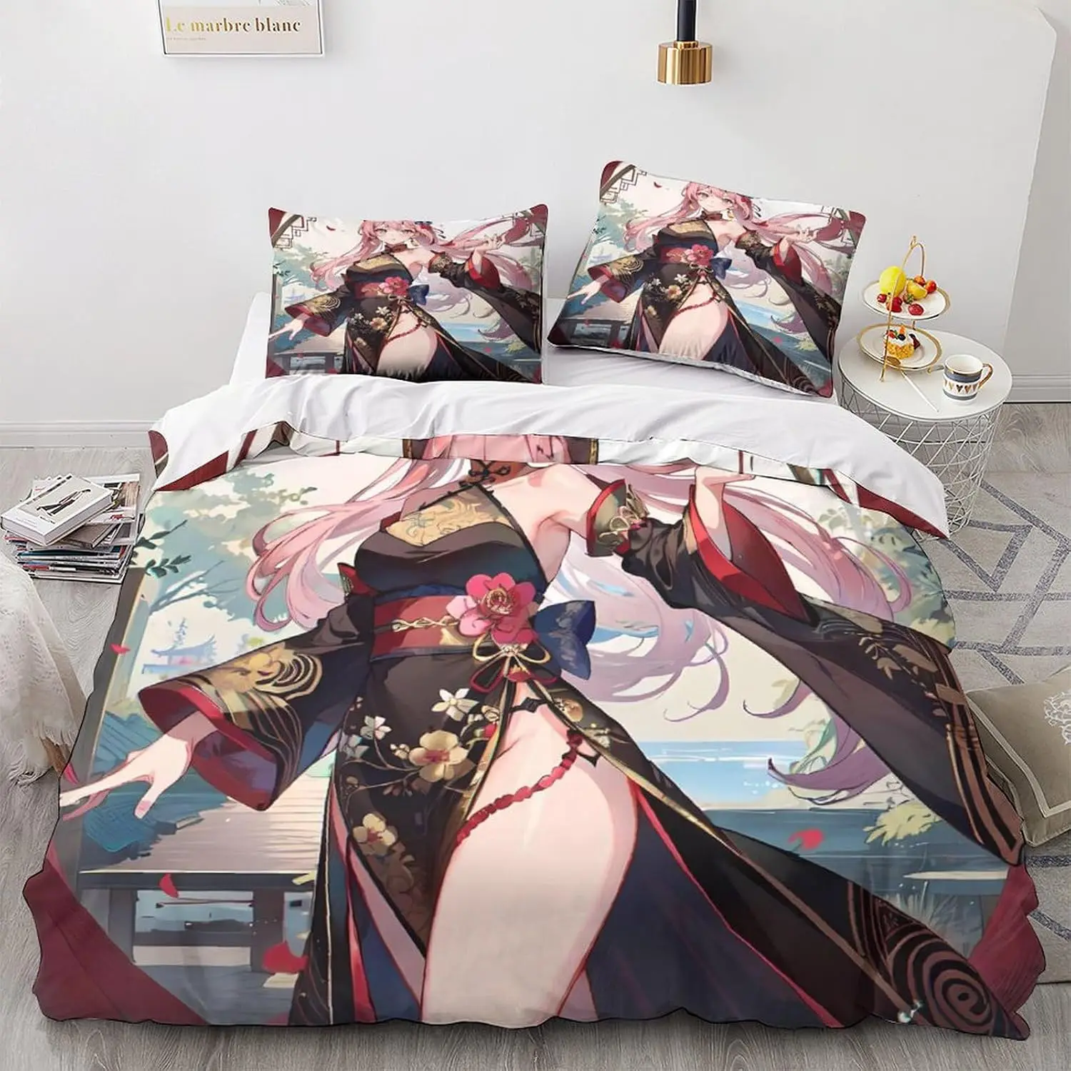 Anime Girl Duvet Cover Set Cartoon Bedding Set with Pillowcases Hidden Zipper Quilt Cover For Kids Adults King Queen Size
Anime Girl Duvet Cover Set Cartoon Bedding Set with Pillowcases Hidden Zipper Quilt Cover For Kids Adults King Queen Size