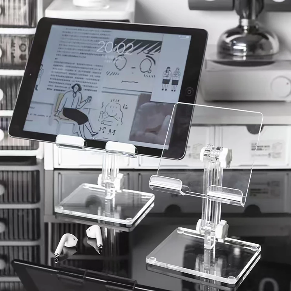 HKYC Acrylic Tablet Stand Desktop Adjustable Folding Holder for Mi Pad 4 Samsung iPad Pro Air Mini 12.9 11 10.2 10.9 Support
HKYC Acrylic Tablet Stand Desktop Adjustable Folding Holder for Mi Pad 4 Samsung iPad Pro Air Mini 12.9 11 10.2 10.9 Support