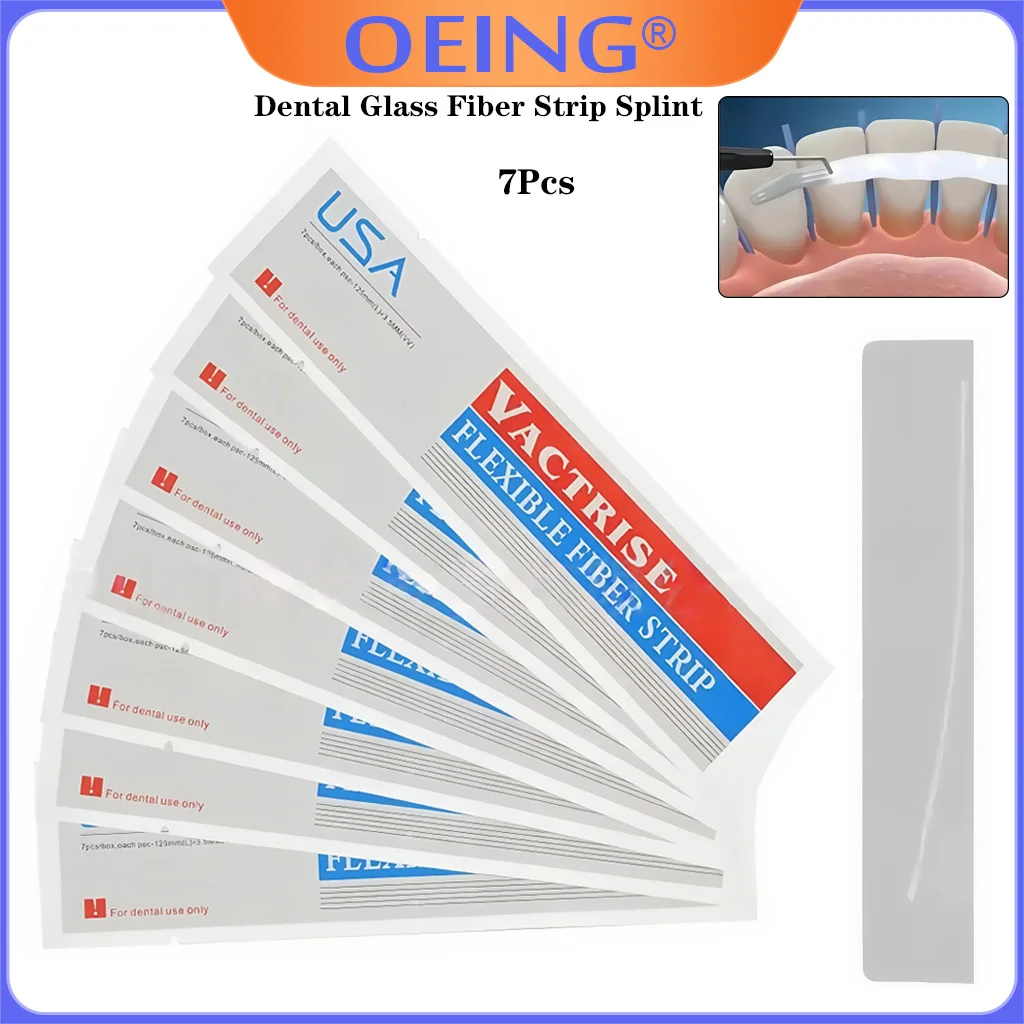 OEING 7pcs Dental Glass Fiber Strip Light-Resin Cure Bonding Strips Splint Flexible Fiber Strip Dentistry Material
OEING 7pcs Dental Glass Fiber Strip Light-Resin Cure Bonding Strips Splint Flexible Fiber Strip Dentistry Material