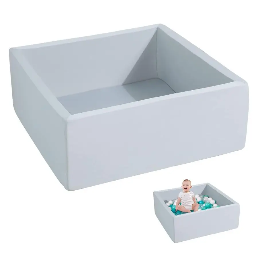 Ball Pit for Toddlers Kids Square Soft Ball Pool Ideal Gift Play Toy for Children Kiddie Pools Light Gray
Ball Pit for Toddlers Kids Square Soft Ball Pool Ideal Gift Play Toy for Children Kiddie Pools Light Gray