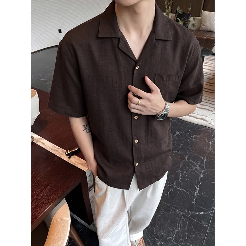 Men's Vintage Old Money Style Short Sleeve Shirt Feel Cuban Collar Loose Fit Summer Casual Beach Top
Men's Vintage Old Money Style Short Sleeve Shirt Feel Cuban Collar Loose Fit Summer Casual Beach Top