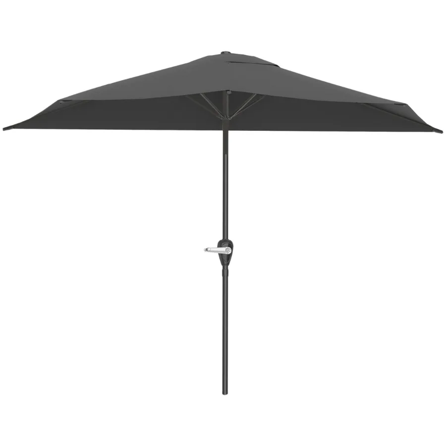 9ft Half Umbrella for Balcony Porch or Deck Gray
9ft Half Umbrella for Balcony Porch or Deck Gray