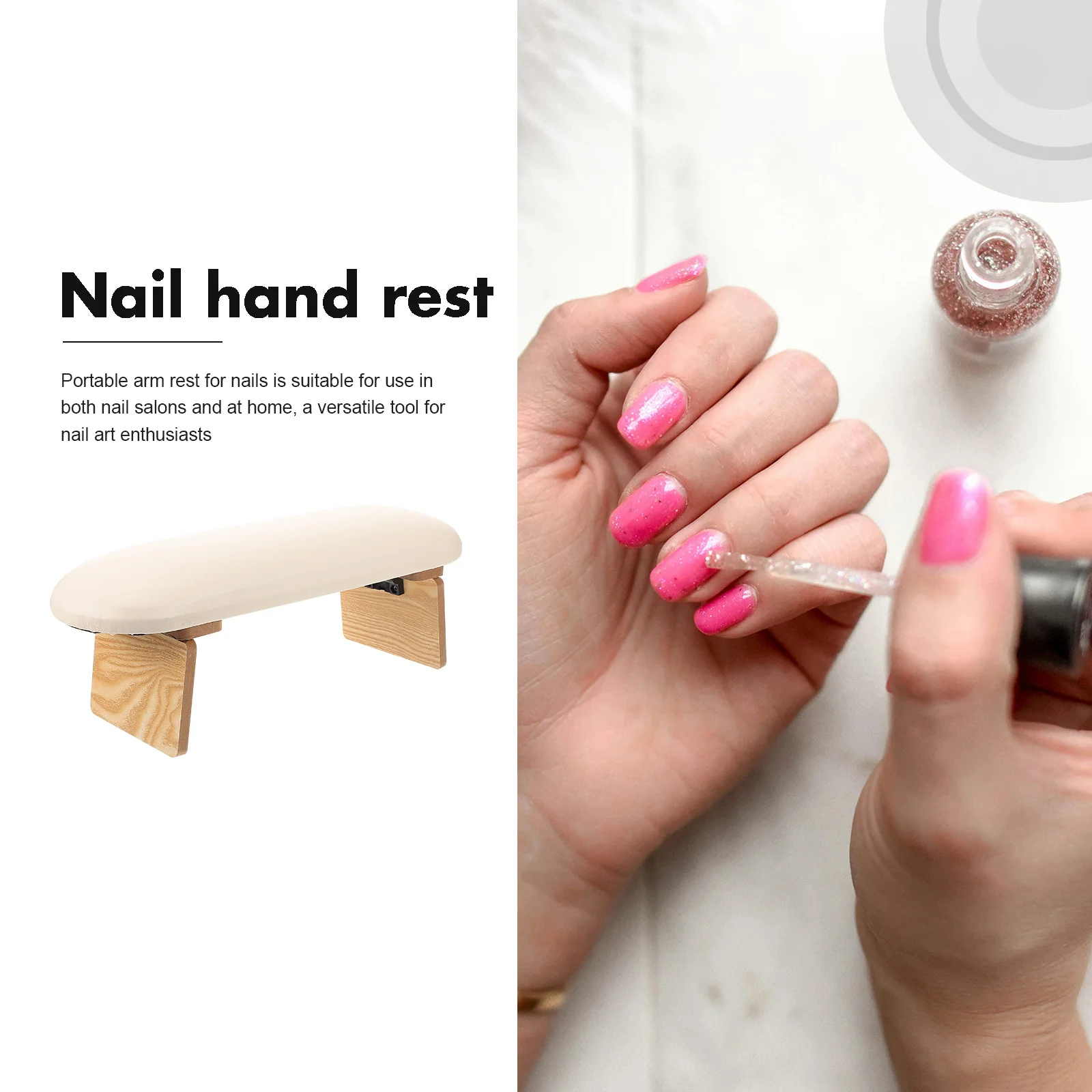 Nail Arm Rest Manicure Hand Rest Portable Smooth Surface Nail Art Hand Stand for Salon Home Manicure Wrist Cushion
Nail Arm Rest Manicure Hand Rest Portable Smooth Surface Nail Art Hand Stand for Salon Home Manicure Wrist Cushion