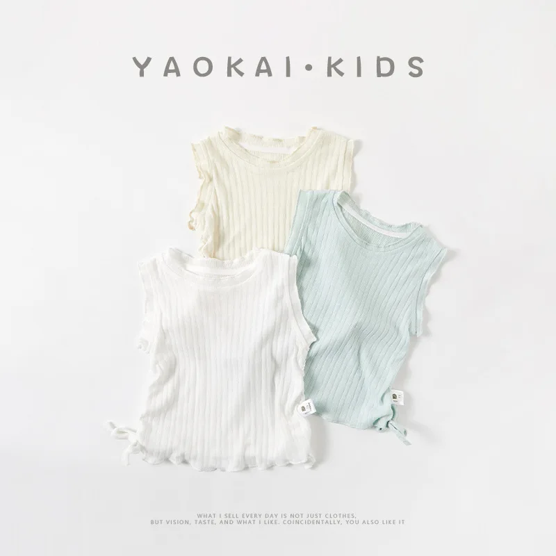 Baby Clothing 2024 Summer Cool Soft Sleeveless Vest Soft Comfortable Baby Solid Color Fashionable Sweet Kids Thin Vest Top
Baby Clothing 2024 Summer Cool Soft Sleeveless Vest Soft Comfortable Baby Solid Color Fashionable Sweet Kids Thin Vest Top