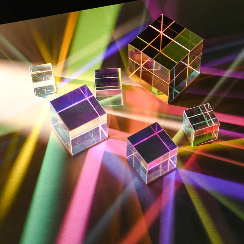 Dichroic Prism Sun Catcher Light Cube Color Optical Glass Decor Rainbow Maker Window Ornament Home Office Art Gift Stress Relief
Dichroic Prism Sun Catcher Light Cube Color Optical Glass Decor Rainbow Maker Window Ornament Home Office Art Gift Stress Relief