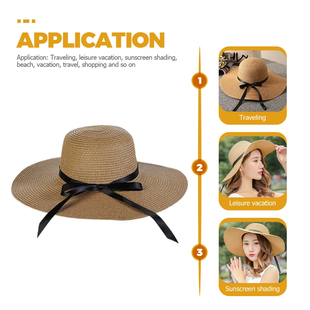 Adjustable Wide Brim Sun Hat Women Straw Beach Hat Uv Protection Lightweight Trendy Summer Vacation Travel Shopping
Adjustable Wide Brim Sun Hat Women Straw Beach Hat Uv Protection Lightweight Trendy Summer Vacation Travel Shopping