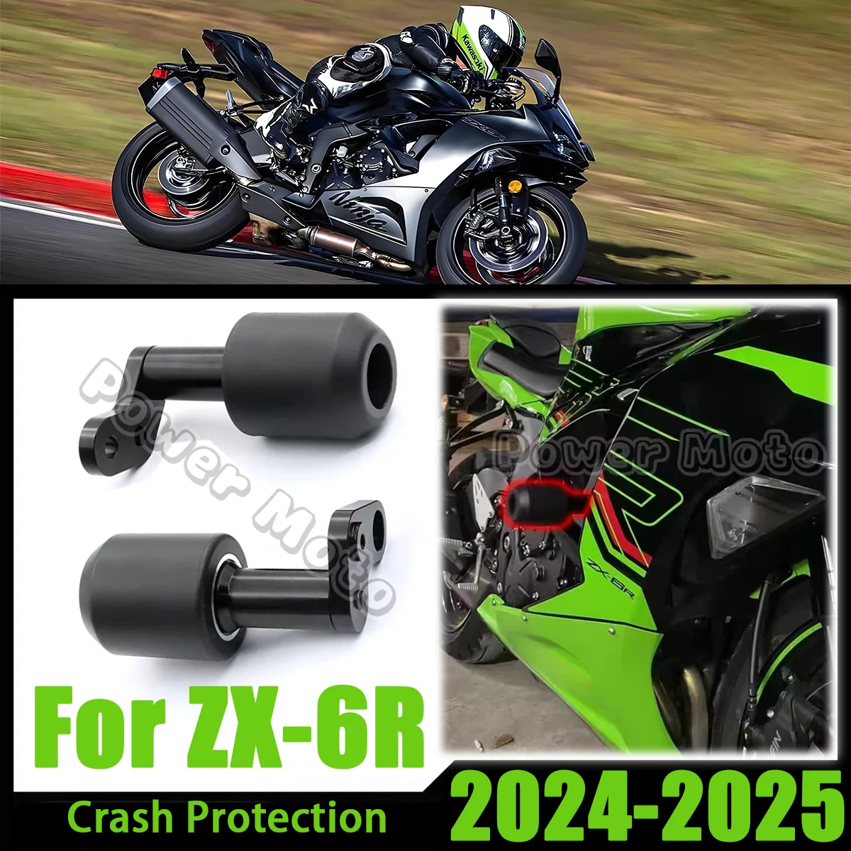 For Kawasaki ZX6R ZX-6R 2024 2025 Motorcycle Falling Protection Frame Slider Fairing Guard Crash Pad Protector
For Kawasaki ZX6R ZX-6R 2024 2025 Motorcycle Falling Protection Frame Slider Fairing Guard Crash Pad Protector