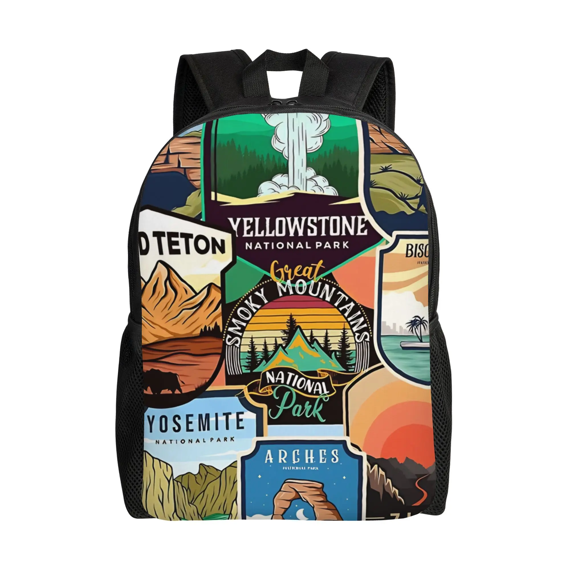 National Parks Retro Nature Art Backpack Office Workers Sporty Daily mochila Large Capacity Laptop Bag Back To School Season
National Parks Retro Nature Art Backpack Office Workers Sporty Daily mochila Large Capacity Laptop Bag Back To School Season