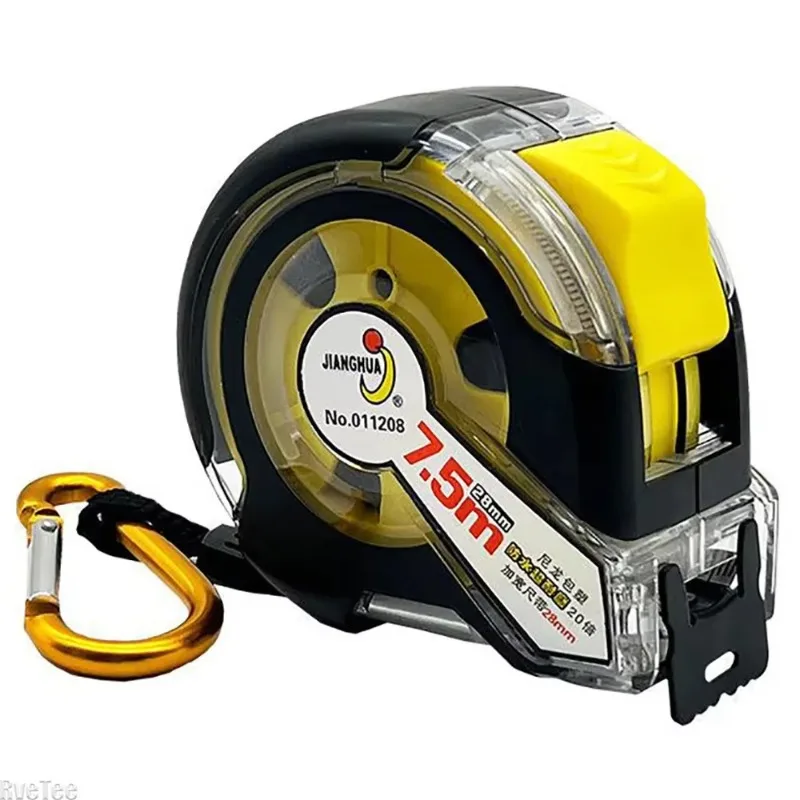 7.5m Waterproof Tape Measure with Extra Thick Steel Strip Double-sided Scale Retractable for Woodworking Designer Measurement
7.5m Waterproof Tape Measure with Extra Thick Steel Strip Double-sided Scale Retractable for Woodworking Designer Measurement
