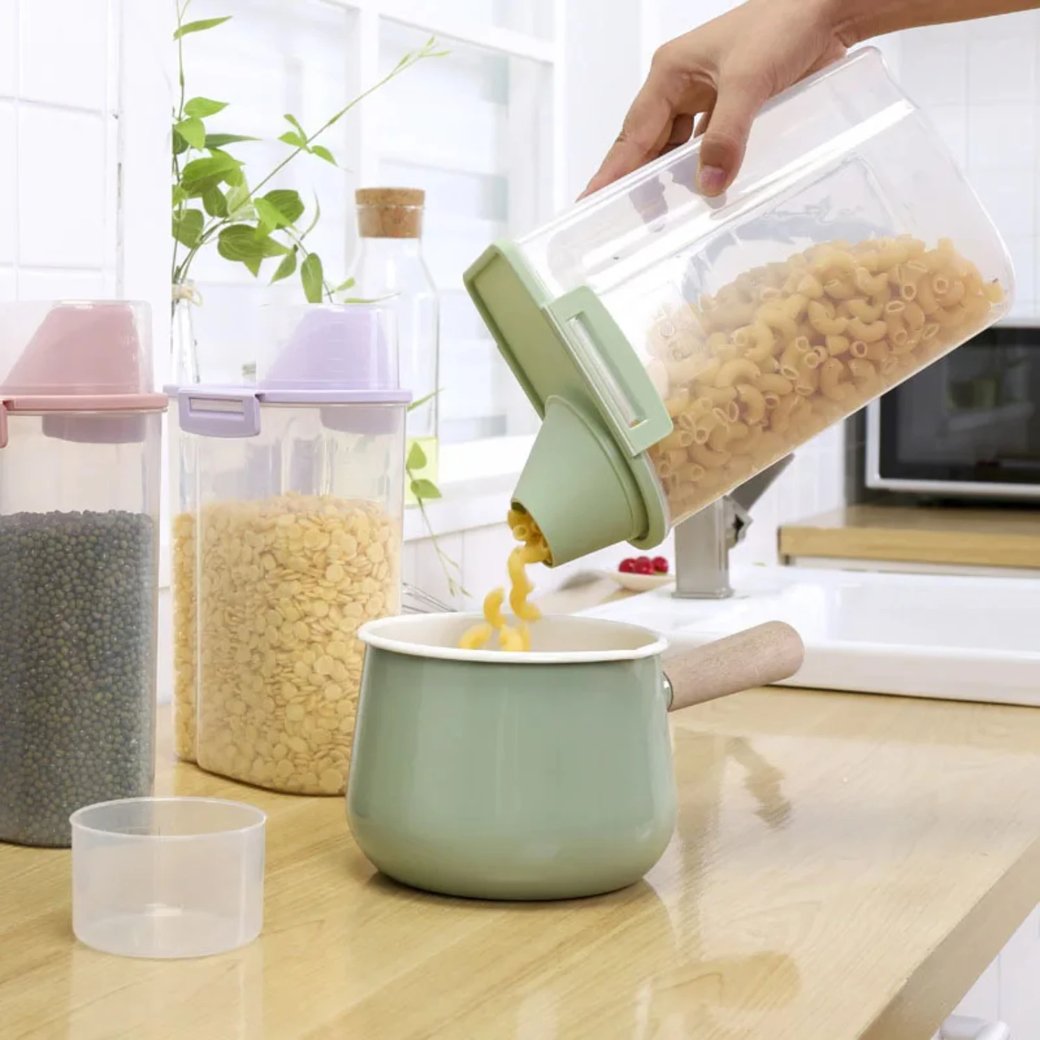 Dried Fruit Snack Storage Box Kitchen Containers Room Organizer Multi-Grain Storage Tank Multifunctional Transparent Sealed Can
Dried Fruit Snack Storage Box Kitchen Containers Room Organizer Multi-Grain Storage Tank Multifunctional Transparent Sealed Can
