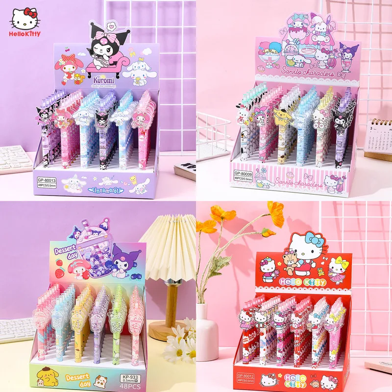 48 шт. Sanrio Мультяшные Милые Творческие гелевые ручки Hello Kitty Cinnamoroll дизайнерские канцелярские принадлежности для студентов оптовая продажа
48 шт. Sanrio Мультяшные Милые Творческие гелевые ручки Hello Kitty Cinnamoroll дизайнерские канцелярские принадлежности для студентов оптовая продажа