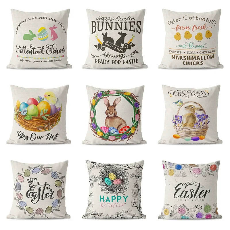 Easter Pillow Cover Home Cartoon Pattern Sofa Cushion Pillow Cover Printed Car Pillow
Easter Pillow Cover Home Cartoon Pattern Sofa Cushion Pillow Cover Printed Car Pillow