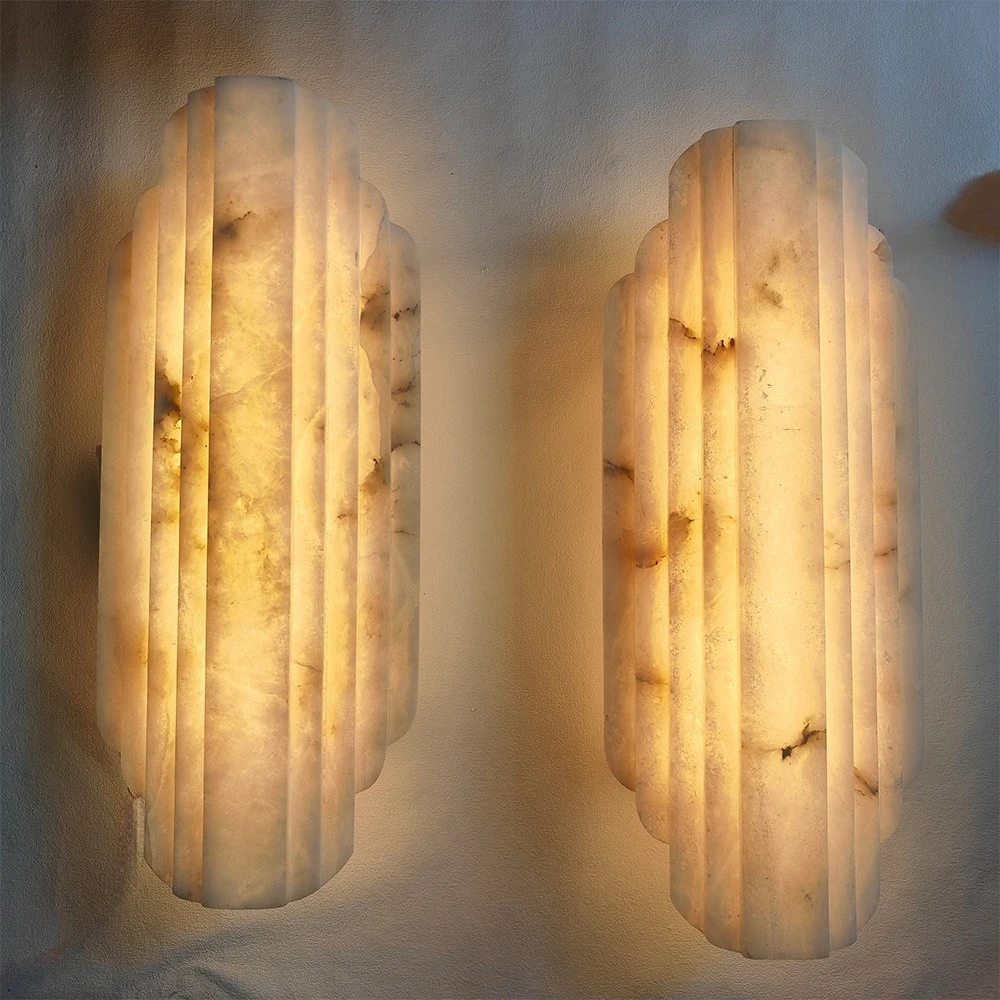 Natural Marble Wall Lamp for Villa Living Room Bedroom Bedside Corridor Stair Spanish Alabaster Decor Lighting Designer Light
Natural Marble Wall Lamp for Villa Living Room Bedroom Bedside Corridor Stair Spanish Alabaster Decor Lighting Designer Light