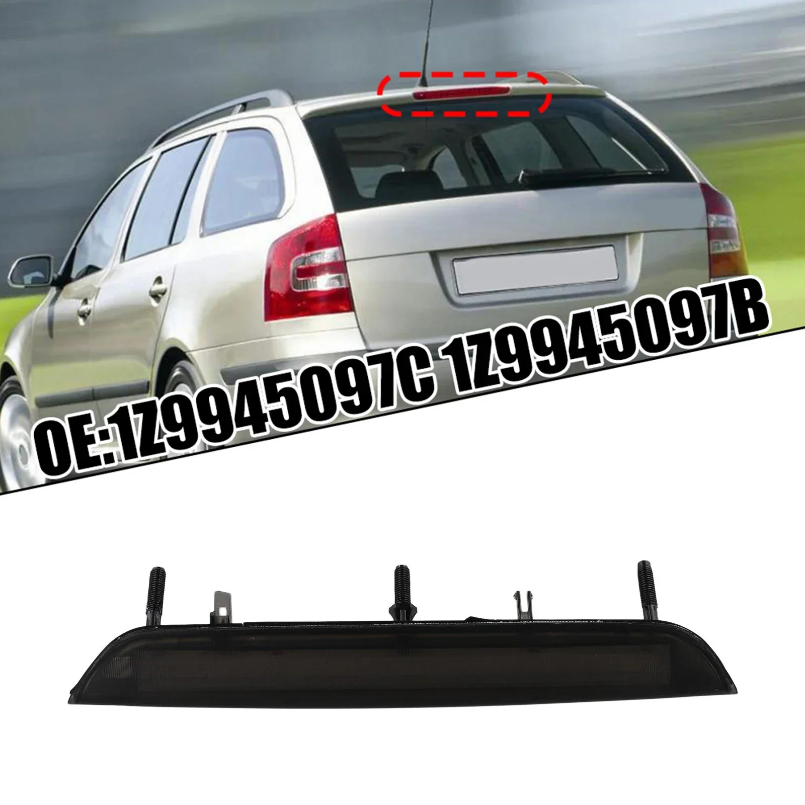 Автомобильный стоп-сигнал с высоким креплением (черный) 1Z 9945097 C 1Z 9945097 B Для Skoda Octavia Mk2 (2004-2013) Черный ABS+ПК
Автомобильный стоп-сигнал с высоким креплением (черный) 1Z 9945097 C 1Z 9945097 B Для Skoda Octavia Mk2 (2004-2013) Черный ABS+ПК