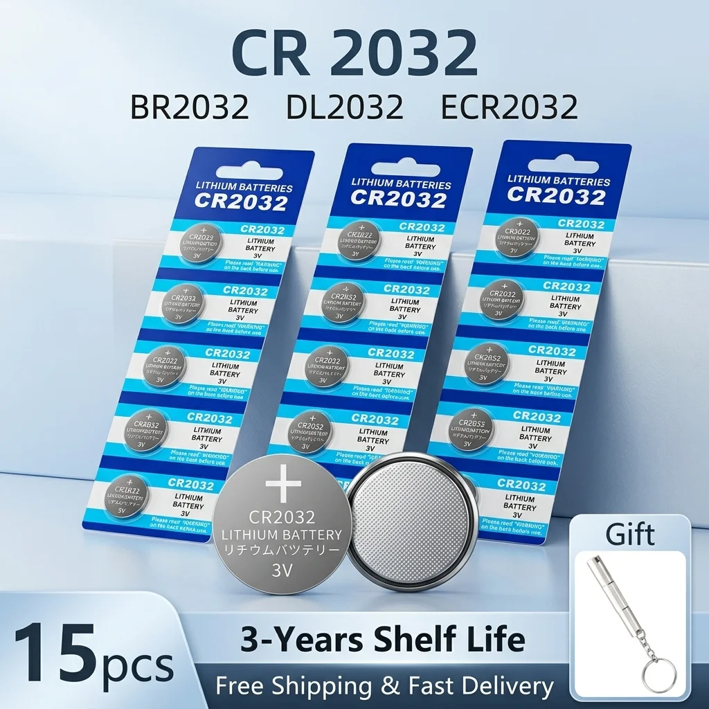 CR2032 3V Lithium Battery 2-60PCS Button Coin Cell For Watch Calculator Car Remote
CR2032 3V Lithium Battery 2-60PCS Button Coin Cell For Watch Calculator Car Remote