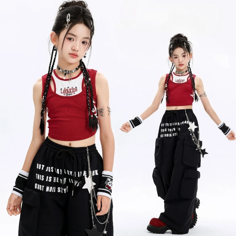 New Girls Hip Hop Clothes Sets Fashion Street Dance Costume Vest Tops Black Baggy Pants Group Jazz Stage Performance Costumes
New Girls Hip Hop Clothes Sets Fashion Street Dance Costume Vest Tops Black Baggy Pants Group Jazz Stage Performance Costumes