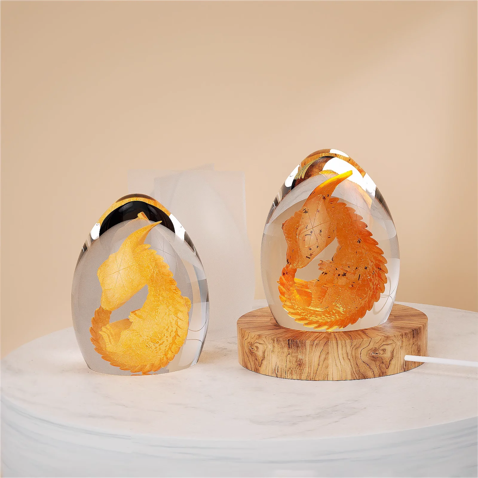 2Pcs DIY Egg-Shaped Silicone Mold Crystal Resin Epoxy Mould Star Ball Night Table Silicone Mould Decoration Jewelry Making Tool
2Pcs DIY Egg-Shaped Silicone Mold Crystal Resin Epoxy Mould Star Ball Night Table Silicone Mould Decoration Jewelry Making Tool