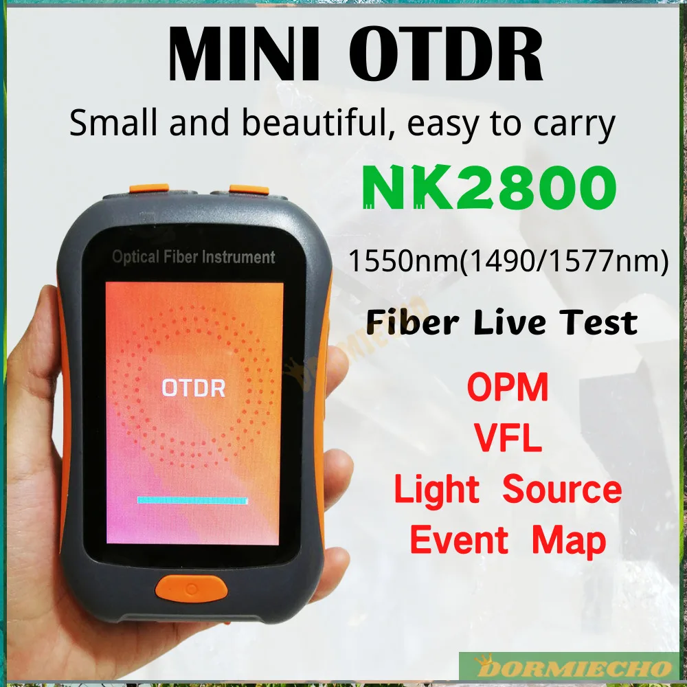 New Optical Reflectometer Mini OTDR 1550nm Measure with VFL OPM LS Event Map Active Fiber Live Test Stable Light Source English
New Optical Reflectometer Mini OTDR 1550nm Measure with VFL OPM LS Event Map Active Fiber Live Test Stable Light Source English