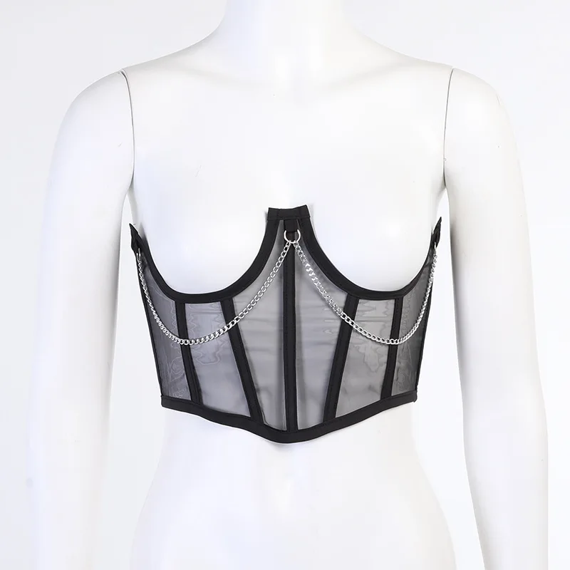 Fashion New Spring Summer Women Slim Transparent Mesh Corset Sexy Girl Breast Support Underwear Office Lady Belly Shapewear Sp7
Fashion New Spring Summer Women Slim Transparent Mesh Corset Sexy Girl Breast Support Underwear Office Lady Belly Shapewear Sp7