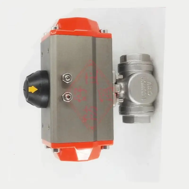 G3/4 дюйма DN20, нержавеющая сталь 304, трехходовой Т-образный пневматический шаровой клапан, уплотнение из ПТФЭ двойного действия, вода, воздух, масло
G3/4 дюйма DN20, нержавеющая сталь 304, трехходовой Т-образный пневматический шаровой клапан, уплотнение из ПТФЭ двойного действия, вода, воздух, масло