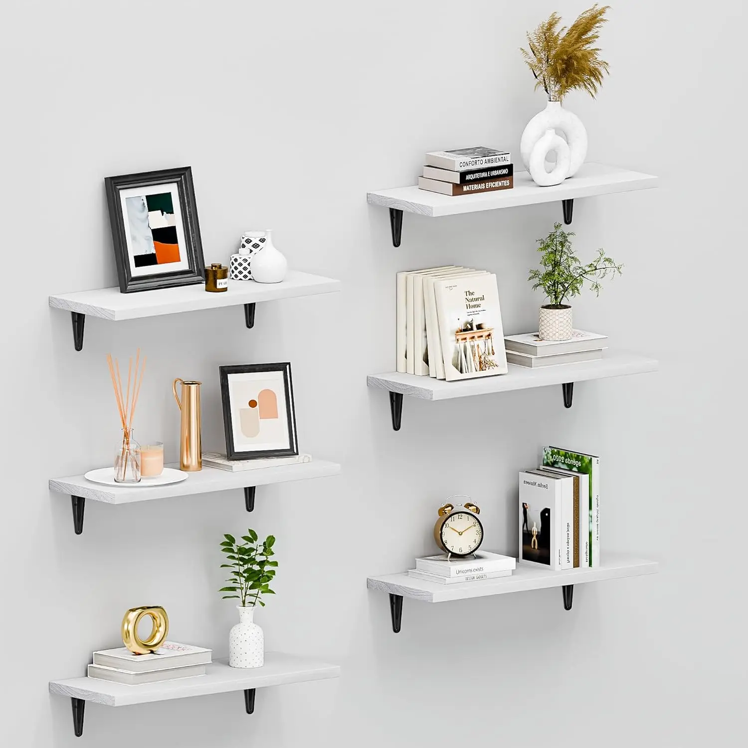Floating Shelves for Wall Set of 6, 15.7in Wood Wall Shelf for Decor, Bathroom, Bedroom, Storage, Book,Kitchen, Living
Floating Shelves for Wall Set of 6, 15.7in Wood Wall Shelf for Decor, Bathroom, Bedroom, Storage, Book,Kitchen, Living