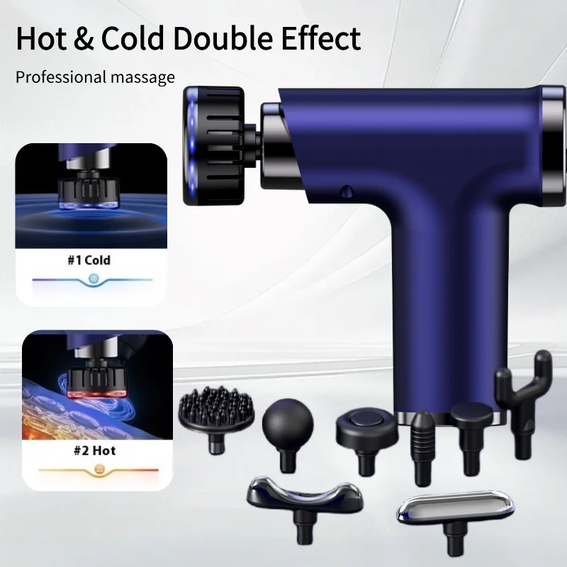 Electric Massage Gun with Heat & Cold Head Pocket-Sized Deep Tissue Fascia Gun Portable Percussion Small&Quiet Handheld Massager
Electric Massage Gun with Heat & Cold Head Pocket-Sized Deep Tissue Fascia Gun Portable Percussion Small&Quiet Handheld Massager