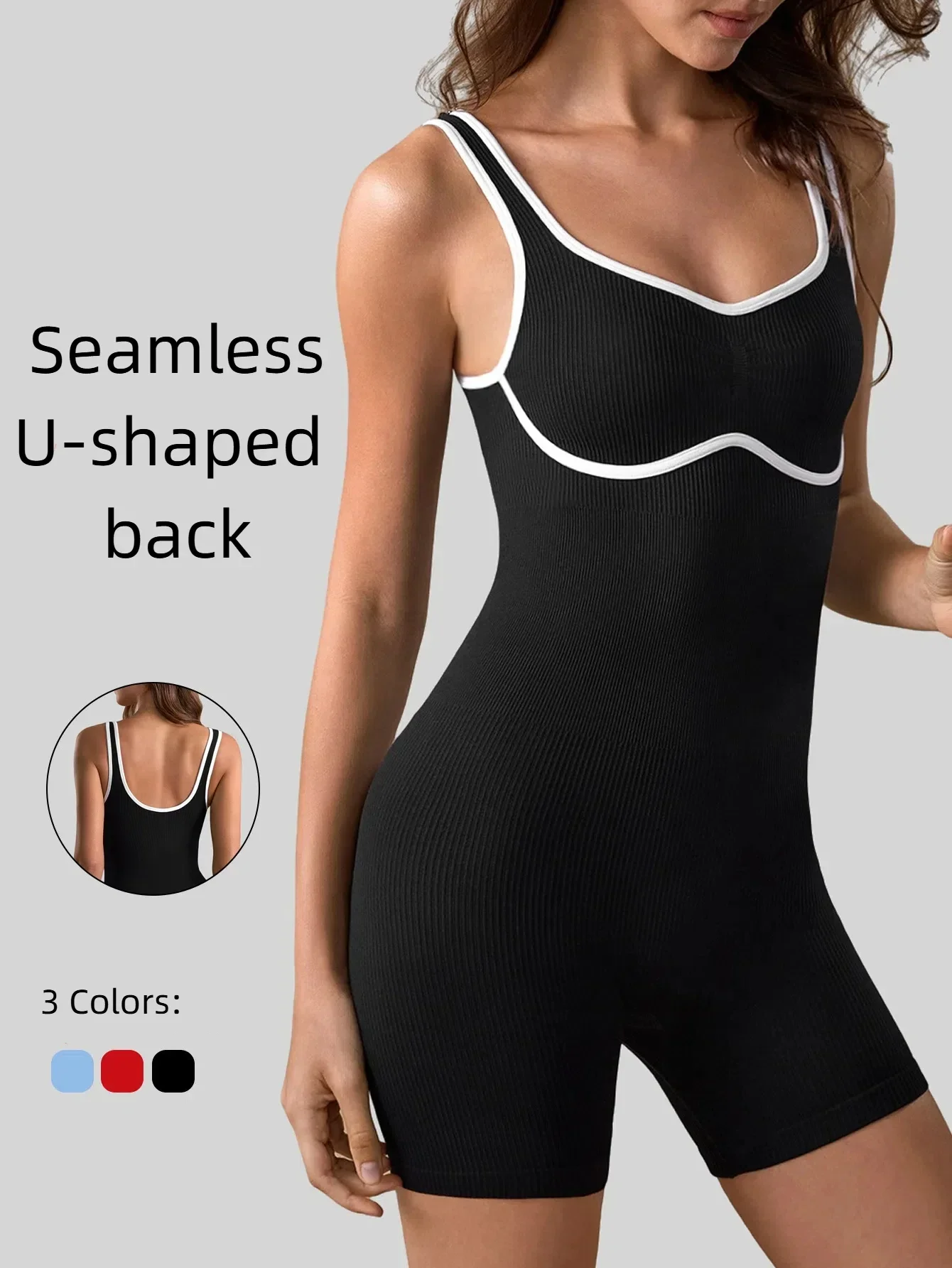 U-shaped Back Seamless Yoga Rompers Solid Color One Piece Bodysuit Women Workout Sportswear Push Up Clothes
U-shaped Back Seamless Yoga Rompers Solid Color One Piece Bodysuit Women Workout Sportswear Push Up Clothes