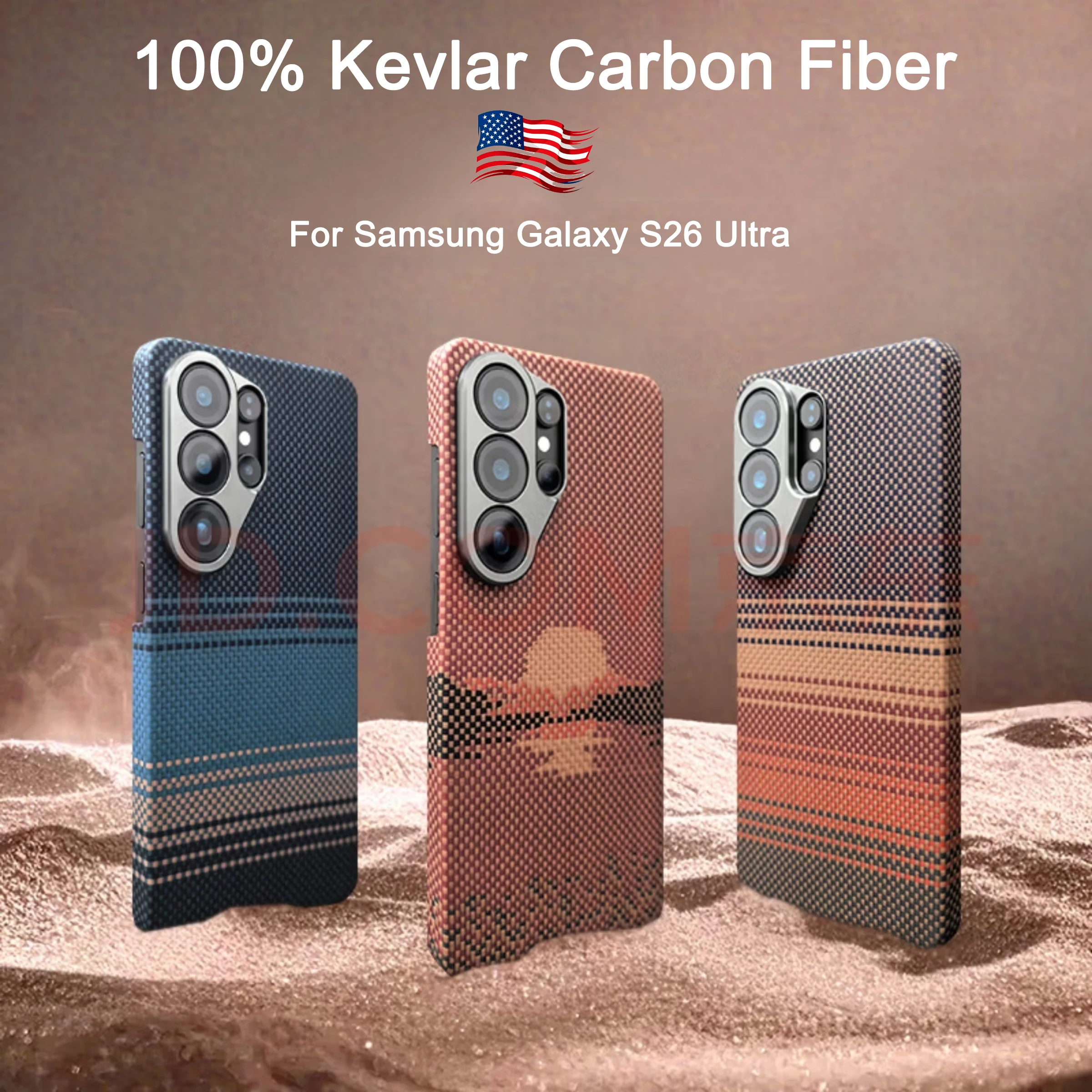 Genuine Kevlar Magnetic Case for Samsung Galaxy S26 Ultra Plus S26+ Aramid Carbo Fiber Cover with Magsafe Super Light Back Case
Genuine Kevlar Magnetic Case for Samsung Galaxy S26 Ultra Plus S26+ Aramid Carbo Fiber Cover with Magsafe Super Light Back Case