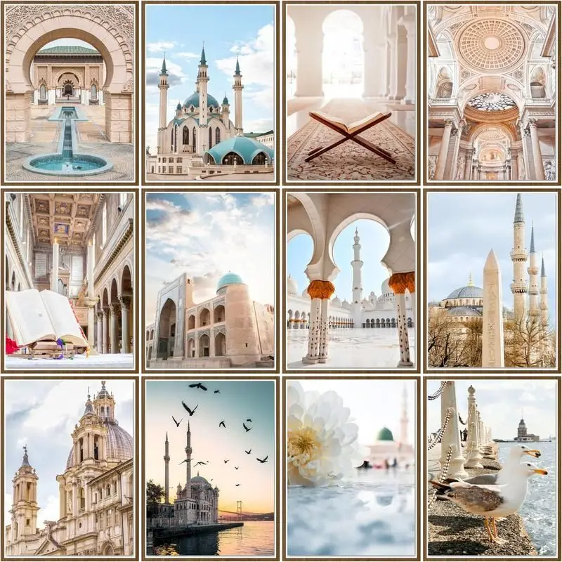 CHENISTORY Picture By Number Islamic Architectural Landscape Kits Diy Gift Painting By Number On Canvas Handpainted Decor Art Gi
CHENISTORY Picture By Number Islamic Architectural Landscape Kits Diy Gift Painting By Number On Canvas Handpainted Decor Art Gi