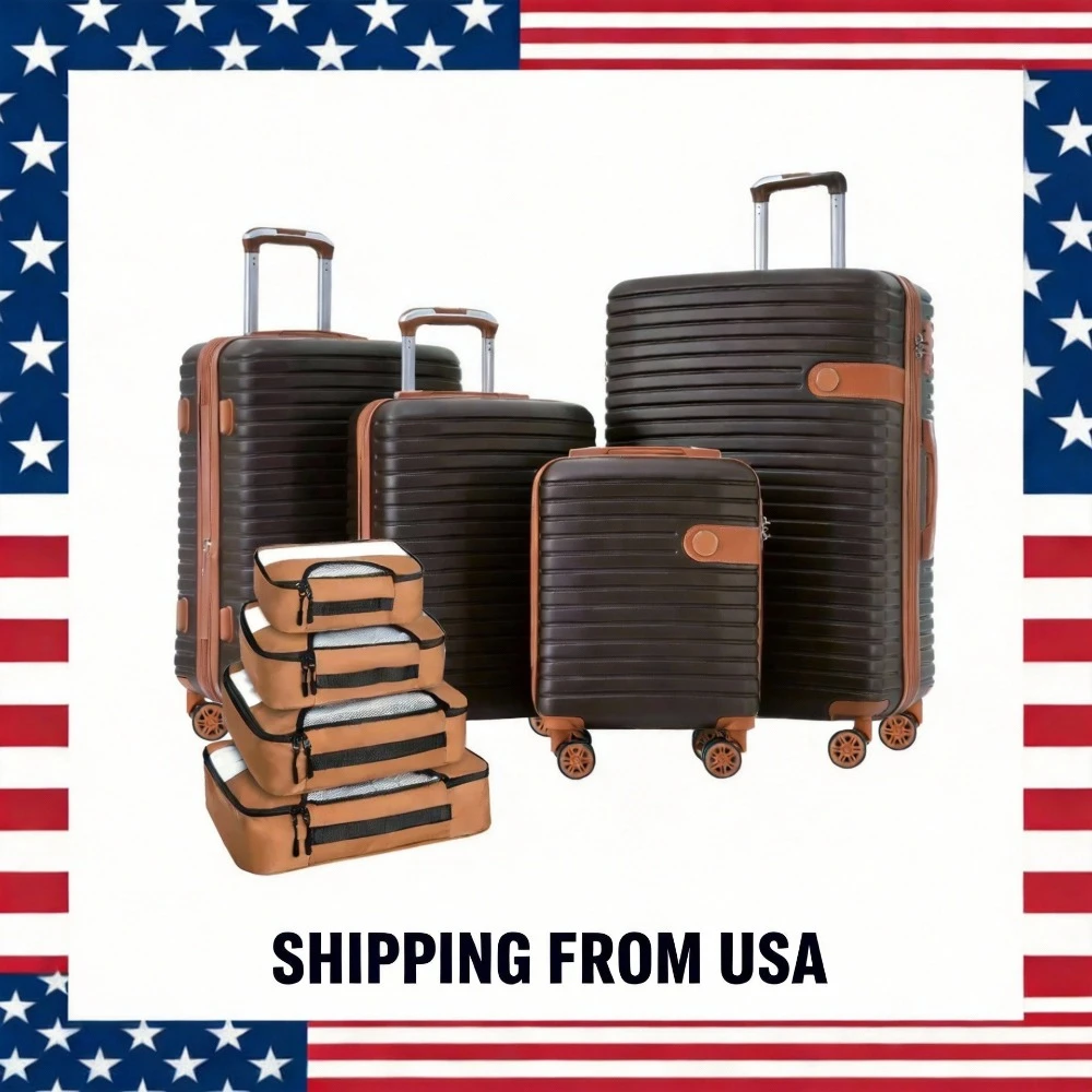 Набор из 4 чемоданов, легкий расширяемый дорожный багаж из ABS-пластика с 4 органайзерами для упаковки (16/20/24/28 дюймов)
Набор из 4 чемоданов, легкий расширяемый дорожный багаж из ABS-пластика с 4 органайзерами для упаковки (16/20/24/28 дюймов)