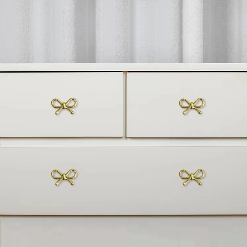 2Pcs Bow Tie Shape Cabinet Door Pull, Brass Storage Cabinet Door Handle, Rope Knot Dresser Drawer Delicate Handle
2Pcs Bow Tie Shape Cabinet Door Pull, Brass Storage Cabinet Door Handle, Rope Knot Dresser Drawer Delicate Handle