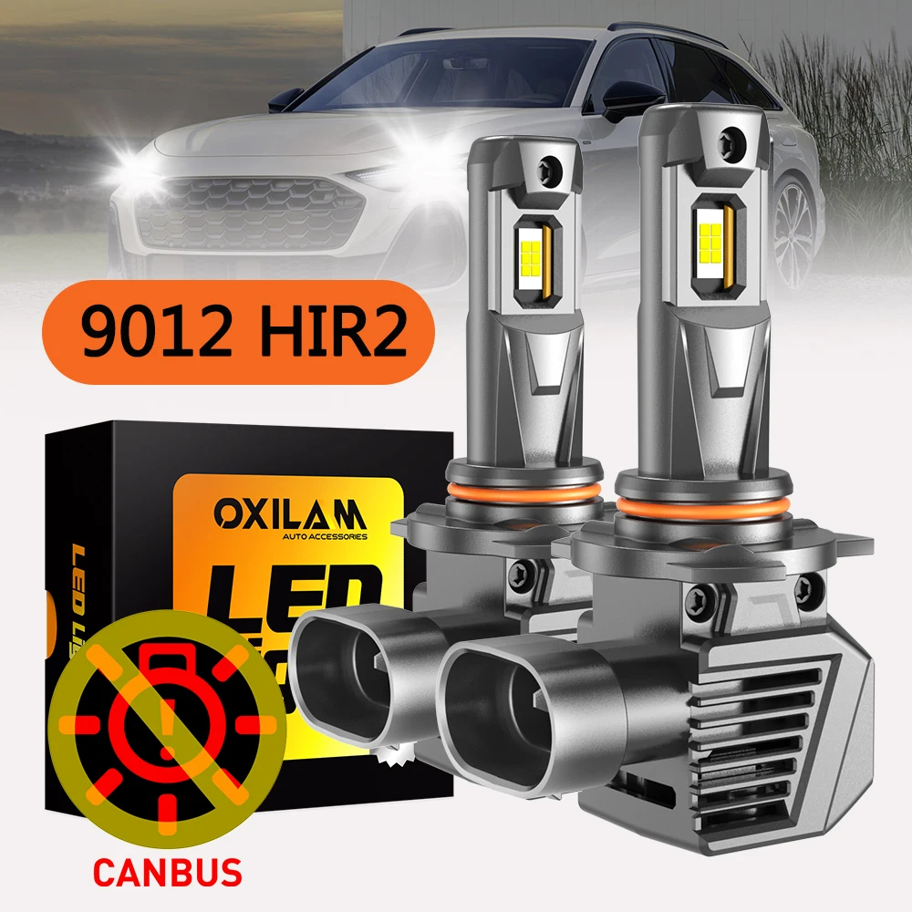 OXILAM 2Pcs 120W 22000LM 9012 LED HIR2 Canbus No Error Super White Turbo Headlights 12V For Toyota Opel Auto Lamp High Power CSP
OXILAM 2Pcs 120W 22000LM 9012 LED HIR2 Canbus No Error Super White Turbo Headlights 12V For Toyota Opel Auto Lamp High Power CSP