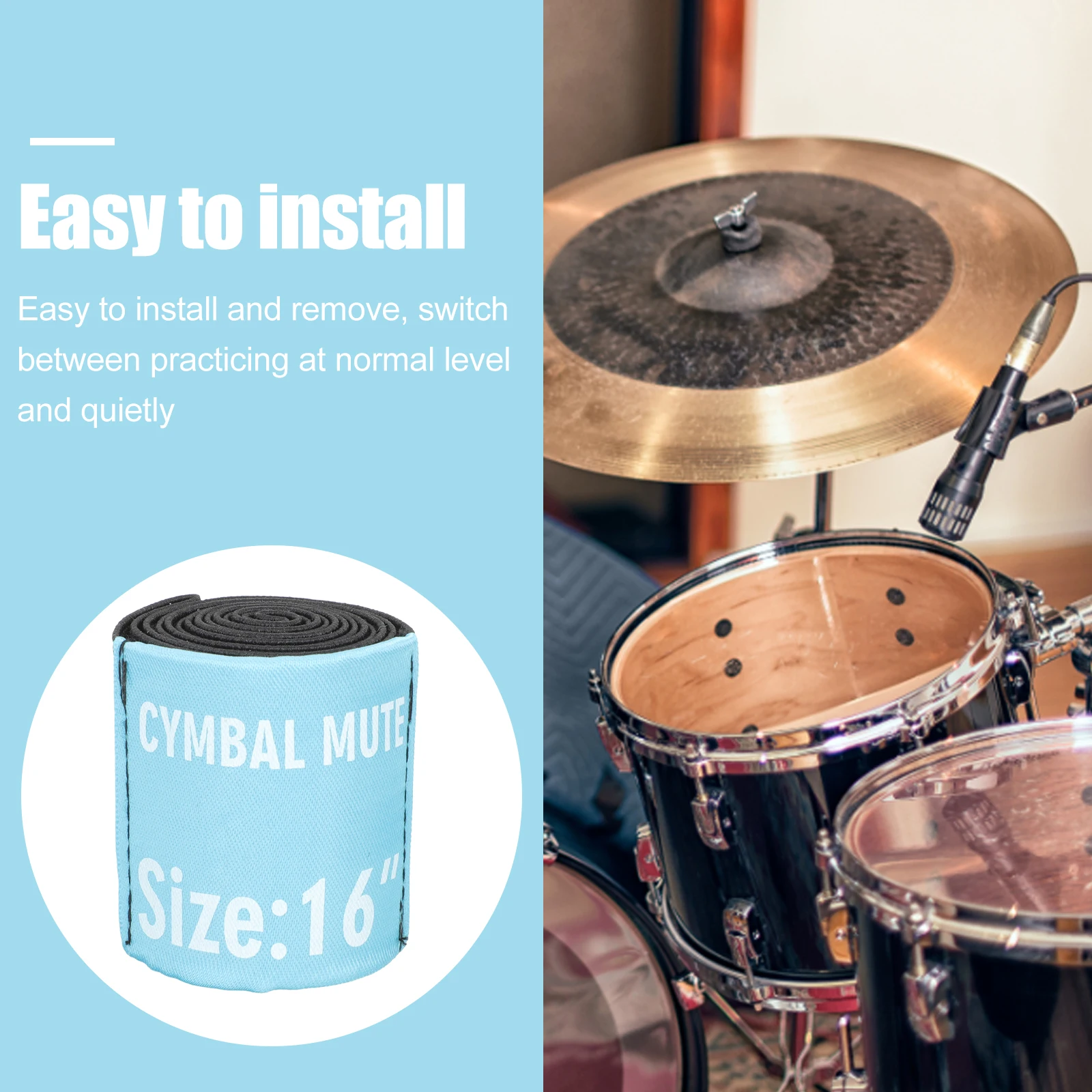 Drum Kit Mute Ring Rings Practice Silencers Drumstick Dampeners Accessory Silent Cover Polyester Tip
Drum Kit Mute Ring Rings Practice Silencers Drumstick Dampeners Accessory Silent Cover Polyester Tip