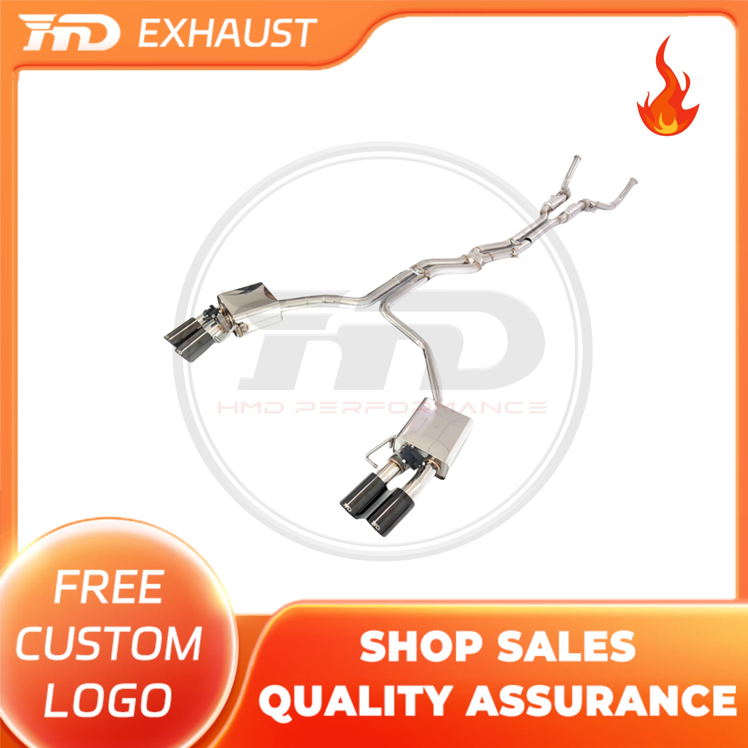 HMD Exclusive customization exhaust system stainless steel performance catback for Audi S6 S7 C7 4.0T 2013+ with valve
HMD Exclusive customization exhaust system stainless steel performance catback for Audi S6 S7 C7 4.0T 2013+ with valve