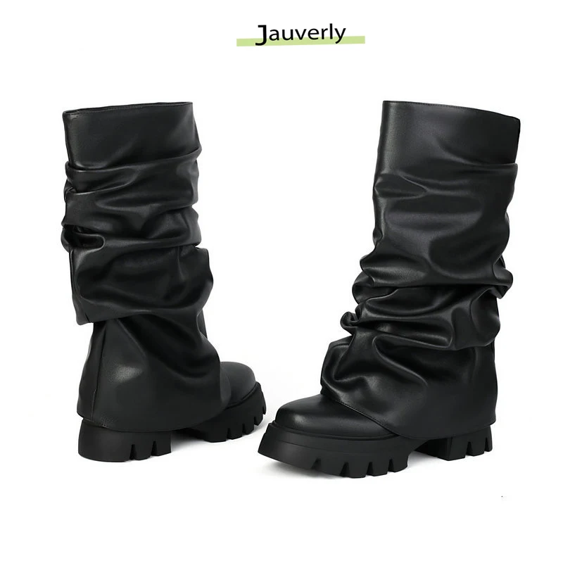 Новые роскошные ботильоны из натуральной микрофибры, кожаные ботинки 2025 года, зимние женские мотоциклетные ботинки на платформе, женские модные ботинки
Новые роскошные ботильоны из натуральной микрофибры, кожаные ботинки 2025 года, зимние женские мотоциклетные ботинки на платформе, женские модные ботинки
