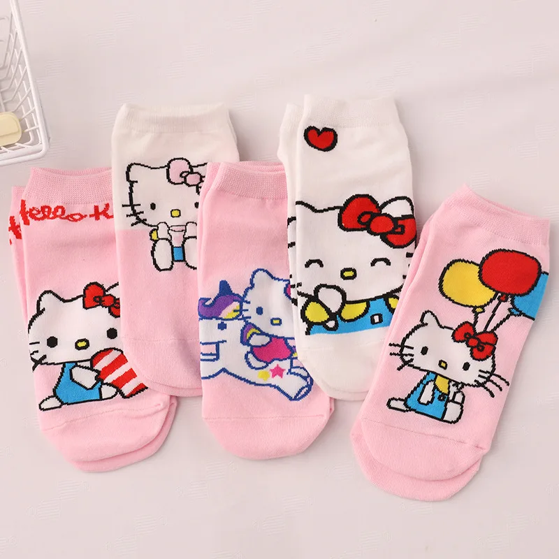 5 Pairs Sanrio Hello Kitty Socks Ladies Summer Short Socks New Cute Pink Cartoon Pattern Ladies Boat Socks Birthday Gift
5 Pairs Sanrio Hello Kitty Socks Ladies Summer Short Socks New Cute Pink Cartoon Pattern Ladies Boat Socks Birthday Gift