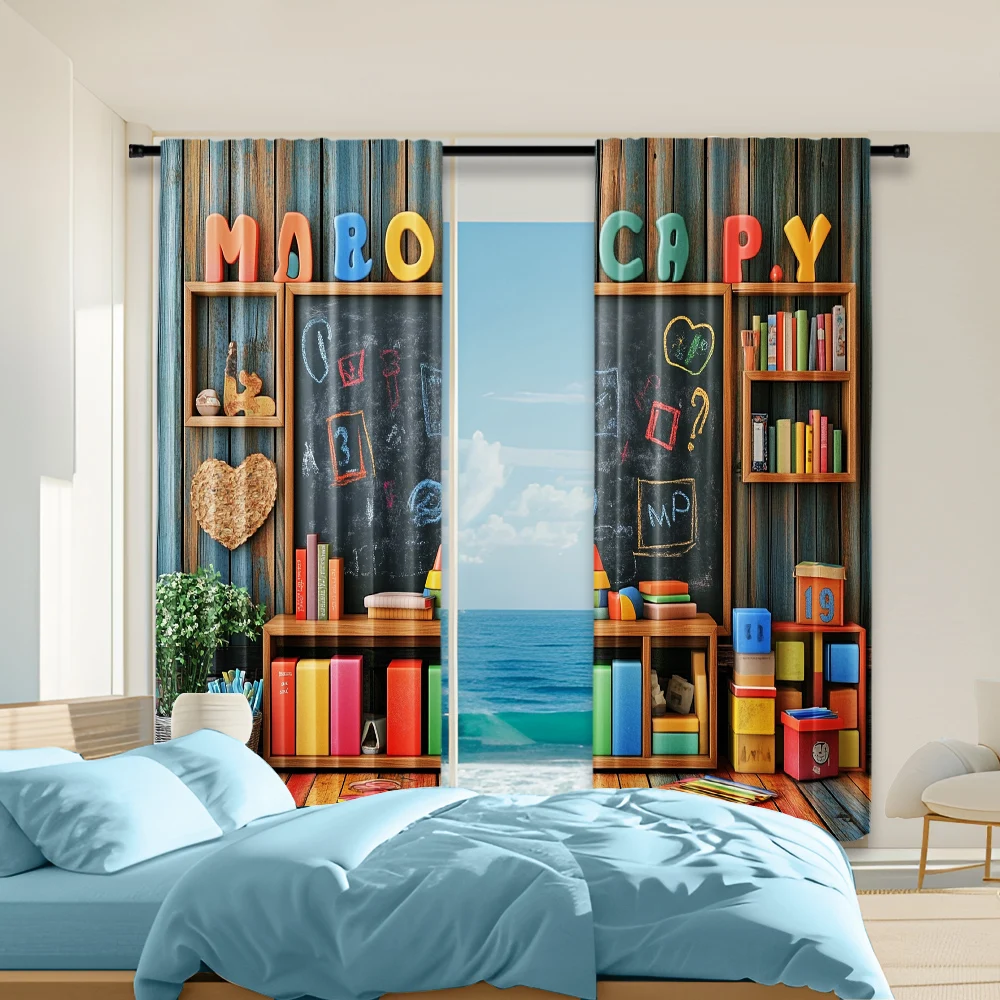 2 pcs, versatile polyester transparent curtains for home decoration School Letter ABC for use in bedrooms and living rooms
2 pcs, versatile polyester transparent curtains for home decoration School Letter ABC for use in bedrooms and living rooms
