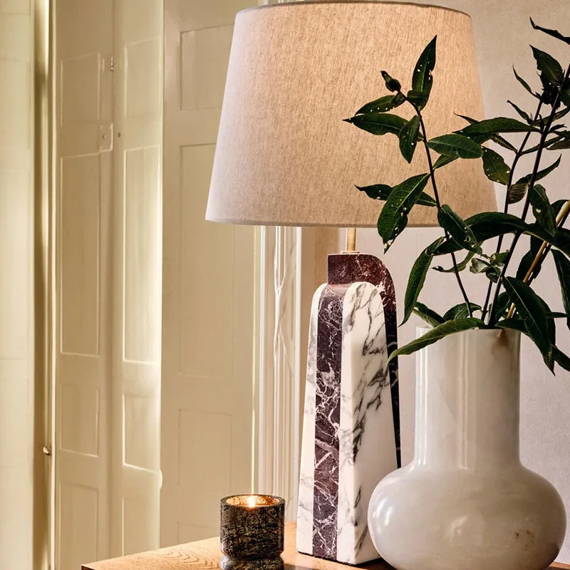 Nordic light luxury natural marble table lamp designer model room villa hotel bedroom living room study decorative lamp
Nordic light luxury natural marble table lamp designer model room villa hotel bedroom living room study decorative lamp