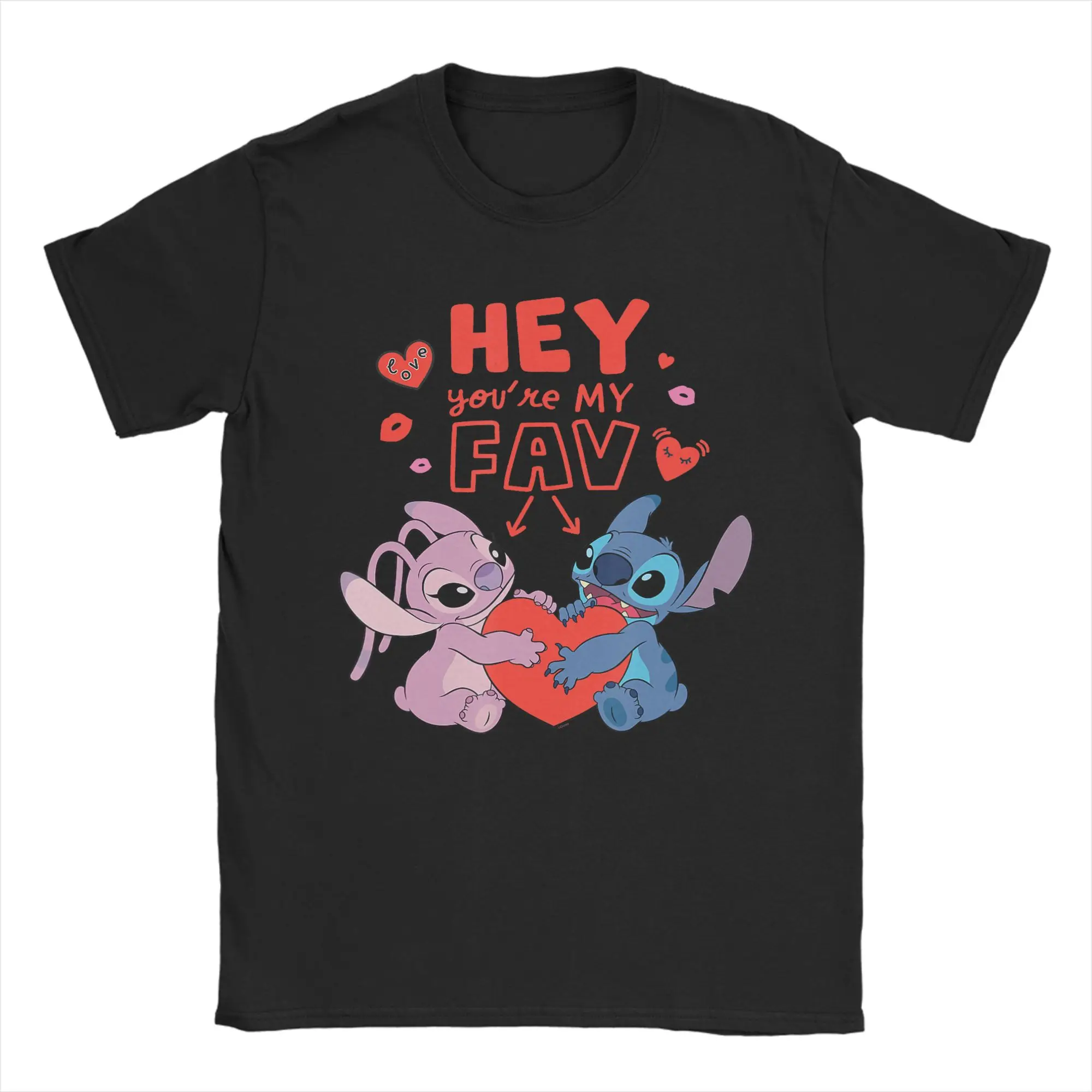 Streetwear T-Shirt Summer Stitch &Angel Hey Youre My Fav Love Valentines Day Tee Shirt for Men's Short Sleeve Top Tees
Streetwear T-Shirt Summer Stitch &Angel Hey Youre My Fav Love Valentines Day Tee Shirt for Men's Short Sleeve Top Tees