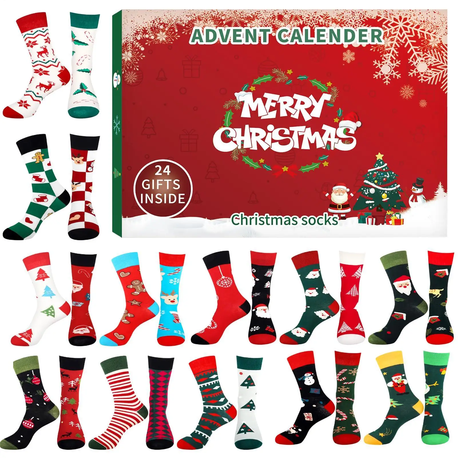 Christmas Socks Advent Calendars 24 Days Of Socks Funny Christmas Socks New Year Navidad Socks Gifts For Boys Girls Men Women
Christmas Socks Advent Calendars 24 Days Of Socks Funny Christmas Socks New Year Navidad Socks Gifts For Boys Girls Men Women