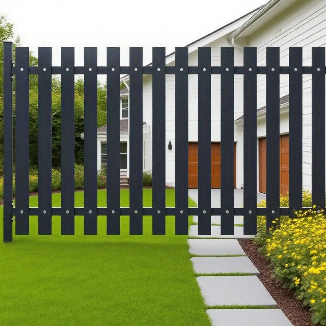 Promotional Private Trellis Estate Vertical Bar Aluminum Powder Coated 6 Feet Modern Classic Decorative Fence Panels
Promotional Private Trellis Estate Vertical Bar Aluminum Powder Coated 6 Feet Modern Classic Decorative Fence Panels