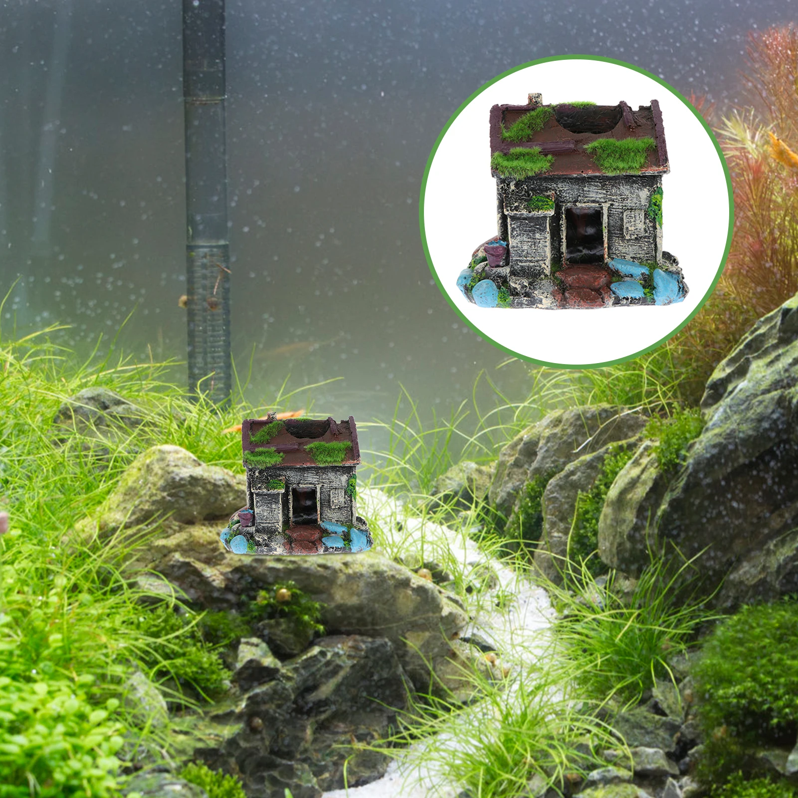 Fish Tank Decoration Resin Craft Aquarium Hideout House Vivid Ornament Safe Odorless Fade Resistant Easy Clean Long Lasting
Fish Tank Decoration Resin Craft Aquarium Hideout House Vivid Ornament Safe Odorless Fade Resistant Easy Clean Long Lasting