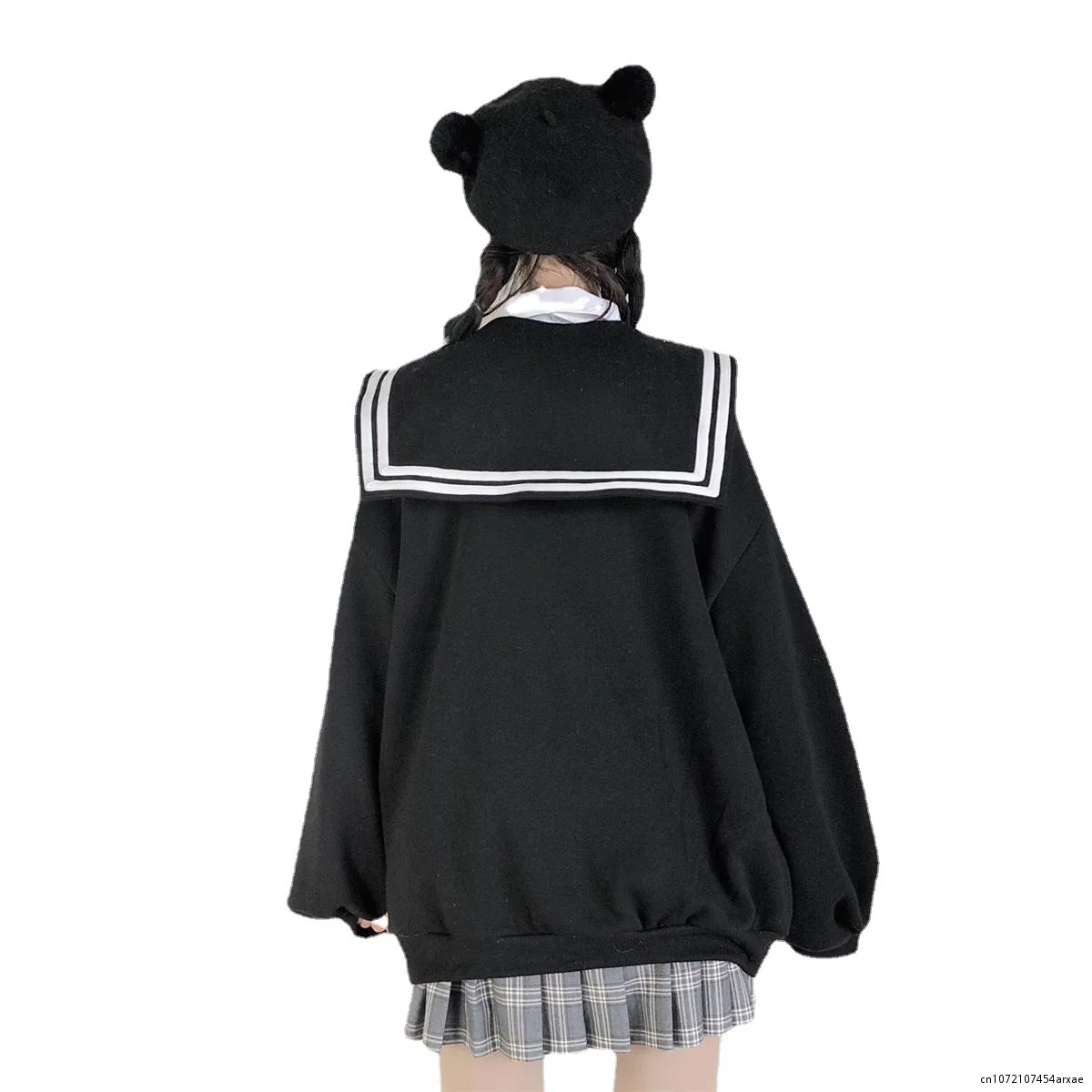 Sailor suit women hoodie Goth Autumn Winter Hoodies Women Zipper Up Harajuku Sweatshirt Gothic Clothes Loose
Sailor suit women hoodie Goth Autumn Winter Hoodies Women Zipper Up Harajuku Sweatshirt Gothic Clothes Loose