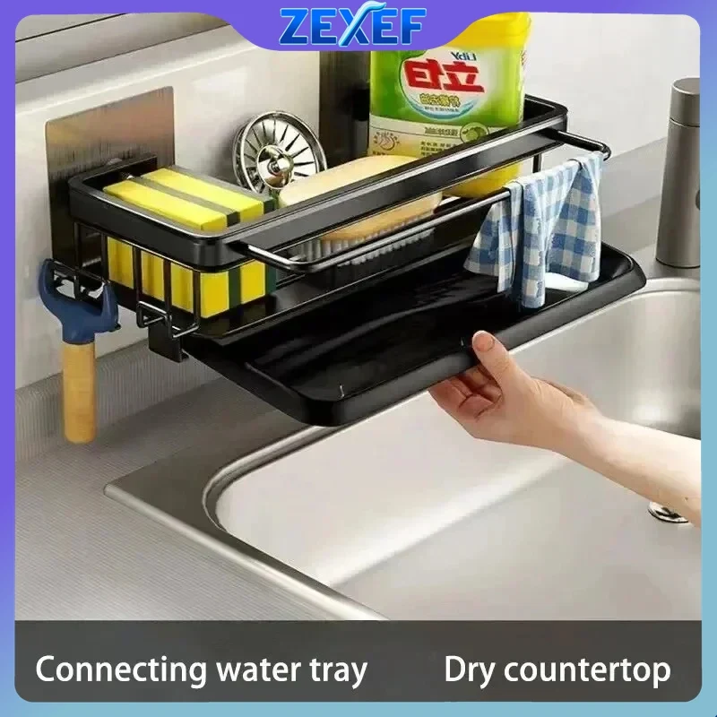 ZEXEF Подвесная полка-органайзер для кухонной раковины: держатель для губок, мыльница, без сверления, для хранения и организации кухни
ZEXEF Подвесная полка-органайзер для кухонной раковины: держатель для губок, мыльница, без сверления, для хранения и организации кухни