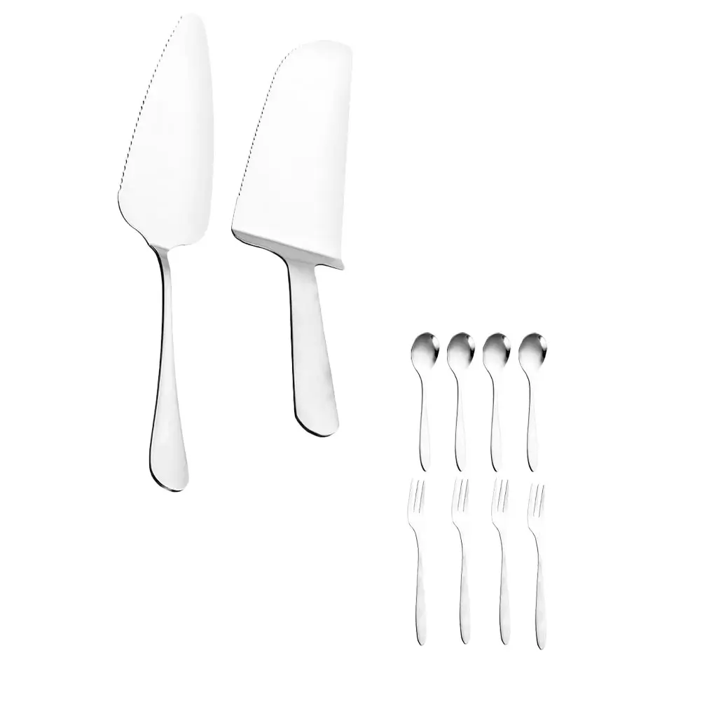 Stainless Steel Cake Spatula Fork Spoon Set Silver Easy Clean Baking Tool Pizza Shovel Dessert Kit Kitchen Barware Utensils
Stainless Steel Cake Spatula Fork Spoon Set Silver Easy Clean Baking Tool Pizza Shovel Dessert Kit Kitchen Barware Utensils